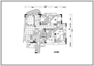 某地区住宅楼室内装修设计CAD施工图